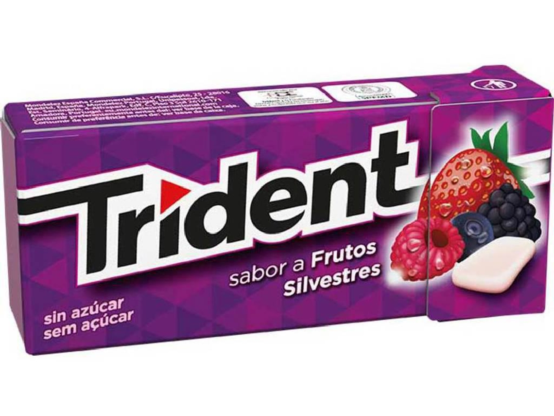 Pastilhas Elásticas Frutos Silvestres TRIDENT emb. 14,5 gr