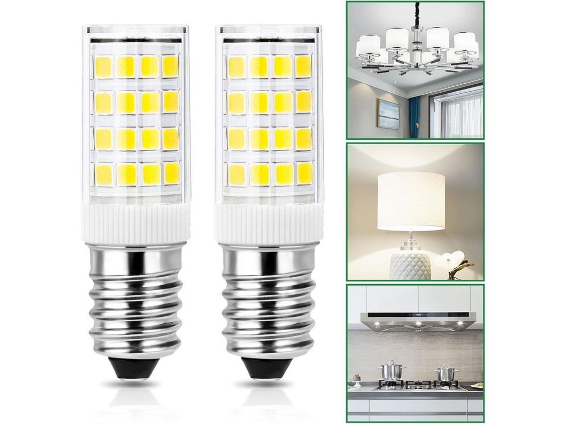 Lâmpada Led E14 4w Equivalente A 40w, Branco Frio 6000k, 400lm, Sem Pisca, 220-240v, 2unidades