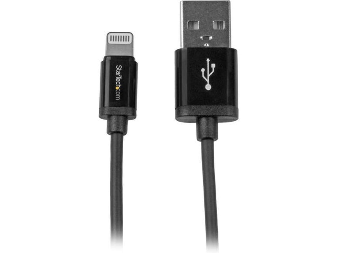 Cabo de Dados STARTECH (Lightning - USB A - 15 cm - Preto)