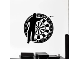Adesivos decorativos de parede em vinil para sala de jogos, quarto ou clube de tiro ao alvo, jogo de dardos.