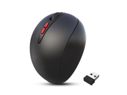 Rato Yizhood Vertical Sem Fio 2.4ghz 2400 Dpi Mause Ajustável Aperto Confortável Longa Vida Útil Da Bateria Uso Do Pc Do Escritório Preto
