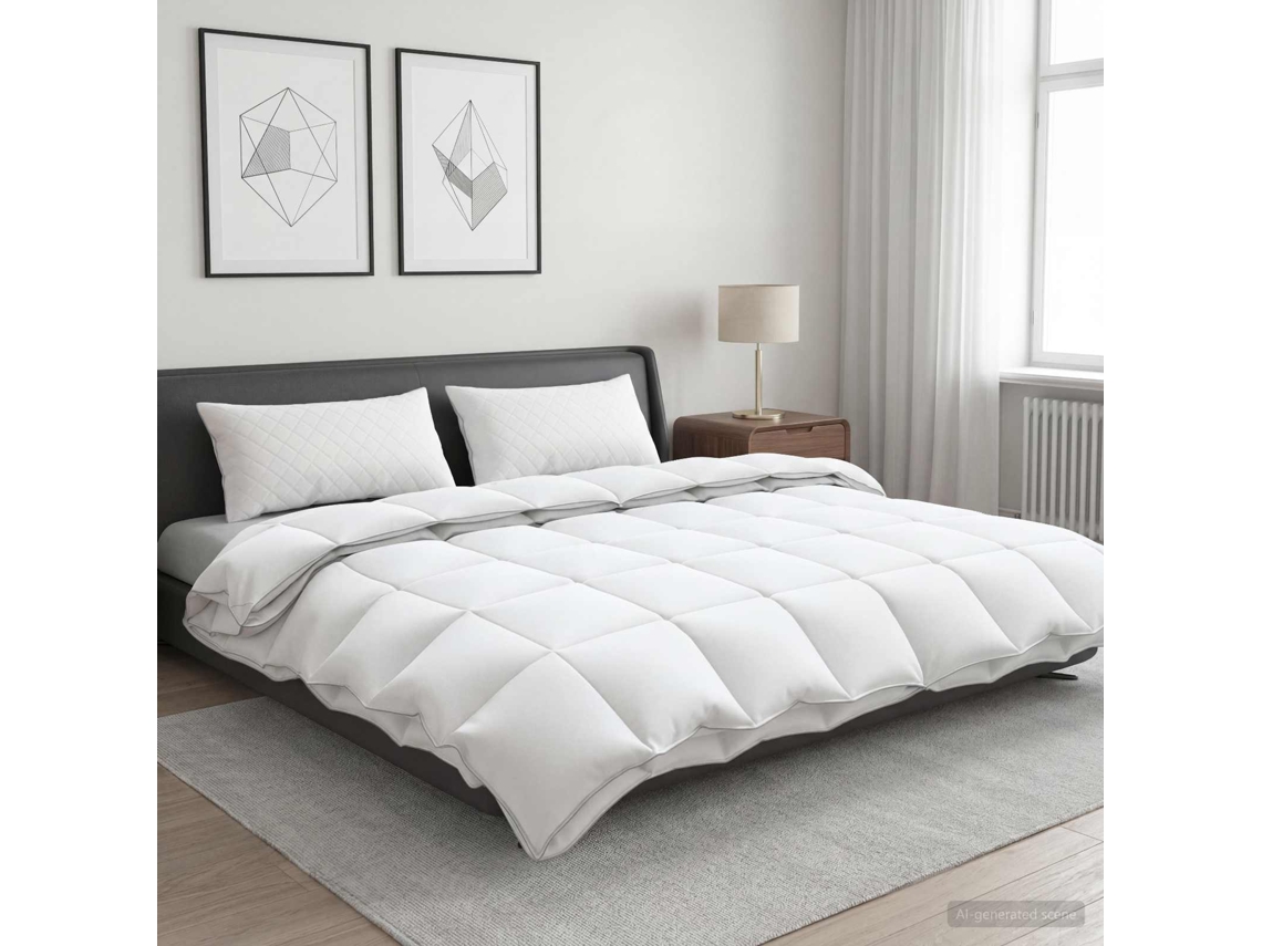 Vidaxl Conjunto De Edredão 90% Penas De Ganso Fulda 3 Unid. 310 Gsm
