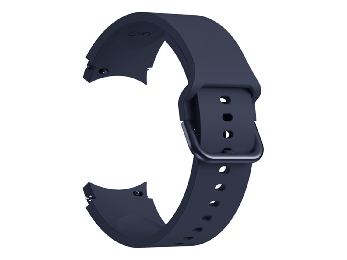 Bracelete Para Samsung Galaxy Watch 4 (44mm) - Silicone Universal Com Fivela - Midnight Blue