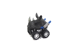 Carro WWFW Simulation Animal Model Pull Back Car Rinoceronte (Idade Mínima Recomendada: 4 anos)