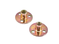 Porca De Placa Ferro M6 M8 M10, Porcas Flangeadas De Três Furos, Rosca De Acoplamento, Fixador De Móveis, Acessório Para