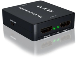 Divisor 4k Hdmi 1x2 Divisor Hdmi 1 Entrada 2 Saídas Amplificador Distribuidor De 2 Vias Hdmi Ver 1.4 Suporte 3d Hdcp Preto Bestvite