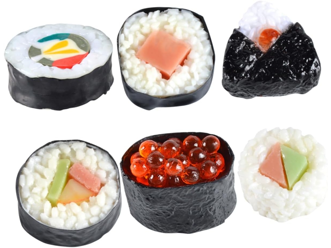 Modelo de Sushi Artificial de 12 Peças Infantil CHABERLU