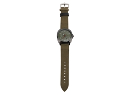 Relógio Analógico Masculino de Quartzo Vintage com Pulseira de Couro Pu Face Grande