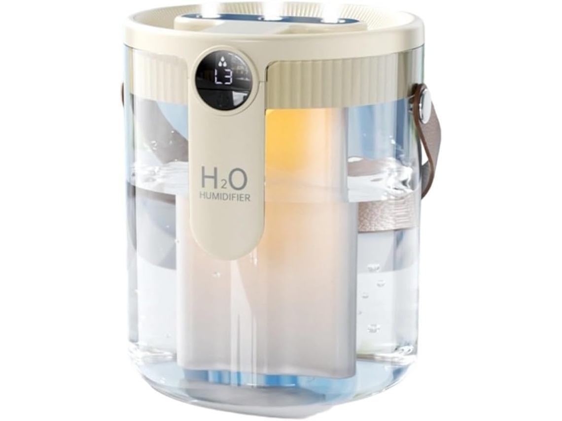 Umidificador Portátil, 0,5l, Com Três Bicos, Sem Fio, Saída De Névoa Ajustável