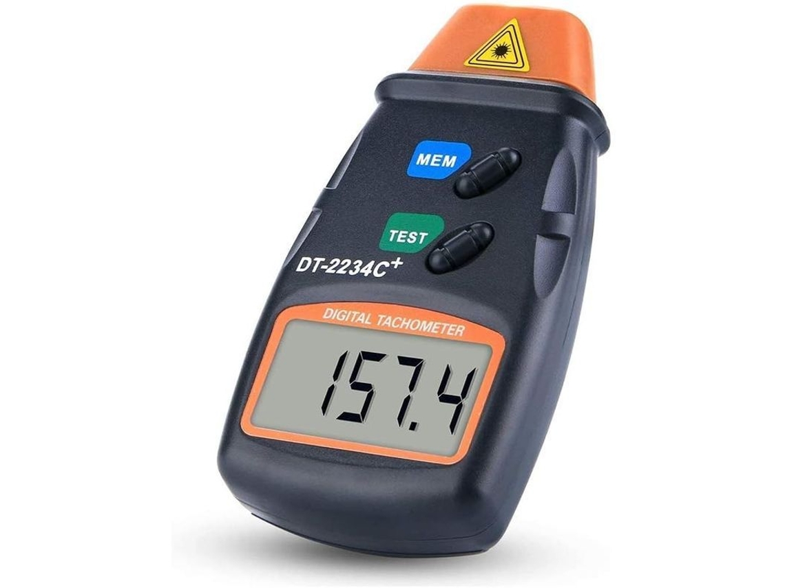 Tacômetro Digital Sem Contato Lcd, Intervalo 2.5-99999 Rpm, Alta Precisão, Memória Automática, Aplicações Versáteis