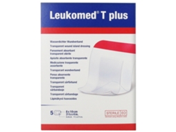 ESSITY Leukomed T Plus 5 Pensos Absorventes Transparentes Estéreis 8 X 10 Cm