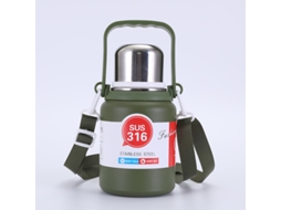 Caneca Térmica De Aço Inoxidável 304 De 1000ml, Caneca Portátil Para Carro, Para Áreas Externas, Copo De Gelo Portátil A Vácuo Slowmoose