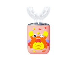 Escova de Dentes Elétrica Infantil em U, 6 Velocidades Ajustáveisà Prova D'água Ipx7, para 2 a 6 Anos. Rosa CZHHMART