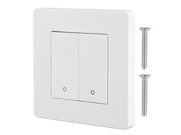 Interruptor Inteligente Zigbee 2 Gang Com Temporização Regulagem Luz Controle Dual Reverso Painel Other