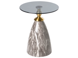 Mesa Lateral Beliani Cady De Ferro Preto 40x40x50