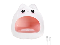 Mini Lâmpada Uv Portátil De 24w Para Nail Art, Com Design De Gatinho, Ideal Para Unhas Em Gel, Não Escurece As Mãos E Oferece Secagem Rápida
