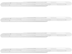 Deslizadores Adesivos Para Gavetas E Suporte Inferior 4 Peças Com Corrediças Suaves Em Abs Maior Praticidade