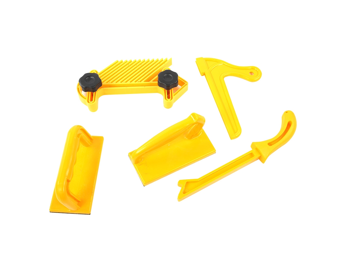 Laxiscreed Conjunto De Push Block, Stick E Featherboard Para Segurança Na Marcenaria