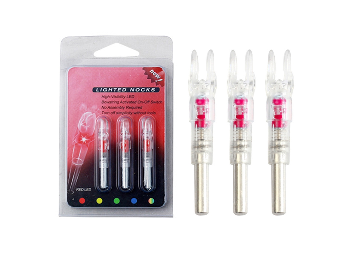 Pernas Iluminadas Noturnas Para Arcos E Flechas 3 Unidades 4.5cm 6.2mm Pe Automáticas Acessórios De Arco