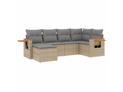 Garden Sofa Set, Garden Sofa Sets Vidaxl Bege Rattan / Vime (n/a)