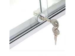 Fechadura Para Porta De Vidro. Correr. Redonda Removível Porta, Armário Joias, Vidro Peça Única -yx