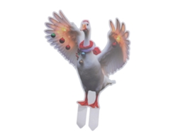 Placa Jardim Natal Pato Design Duplo Dcy013