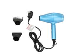 Secador De Cabelo 1600w Profissional Com Ar Quente E Frio Alta Potência Para Salão E Lar Plug Us Com Proteção Contra Vazamento Azul