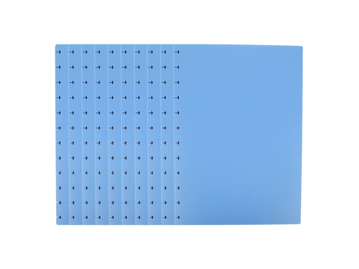 Capa Grossa Azul Em Formato De Cogumelo Caderno Com Furos, Ideal Scrapbooking