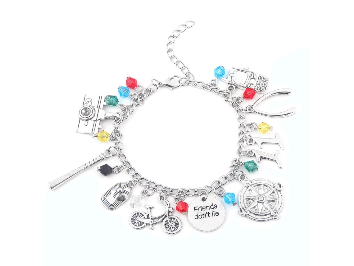 Bracelete Temático De Novela De Tv Com Ganchinho Carabiner E Rhinestones De Presente