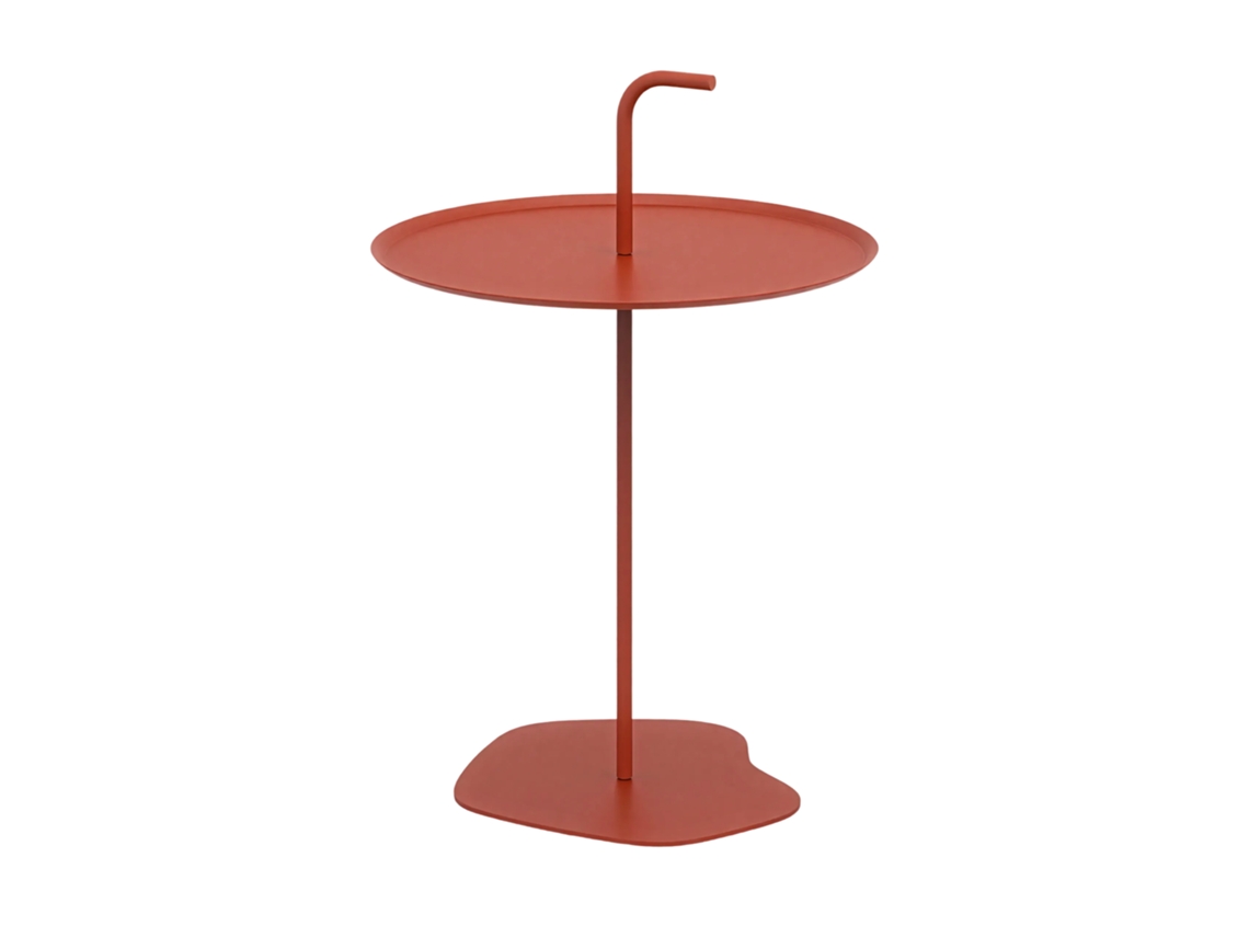 Mesa De Metal Para Exterior Calimera 57 X Ø 38 Cm Terracota casa.pro