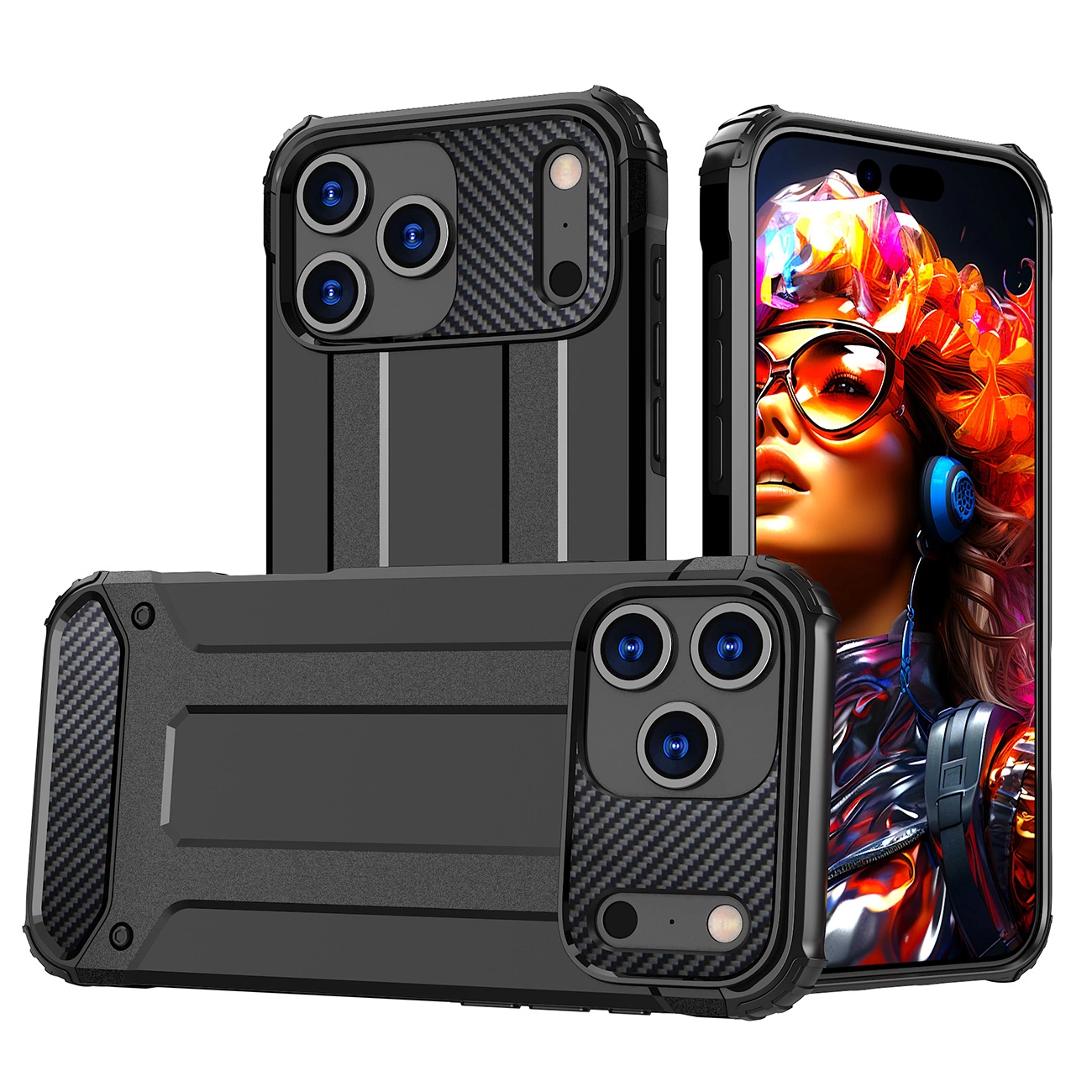 Capa Hurtel Hybrid Armor Para Iphone 17 Pro Com Proteção Total Para O Corpo.