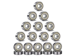 20 peças de rolamentos YURU, 8mm, aço carbono, para skate, patins, scooter, carrinho de bebê, brinquedos
