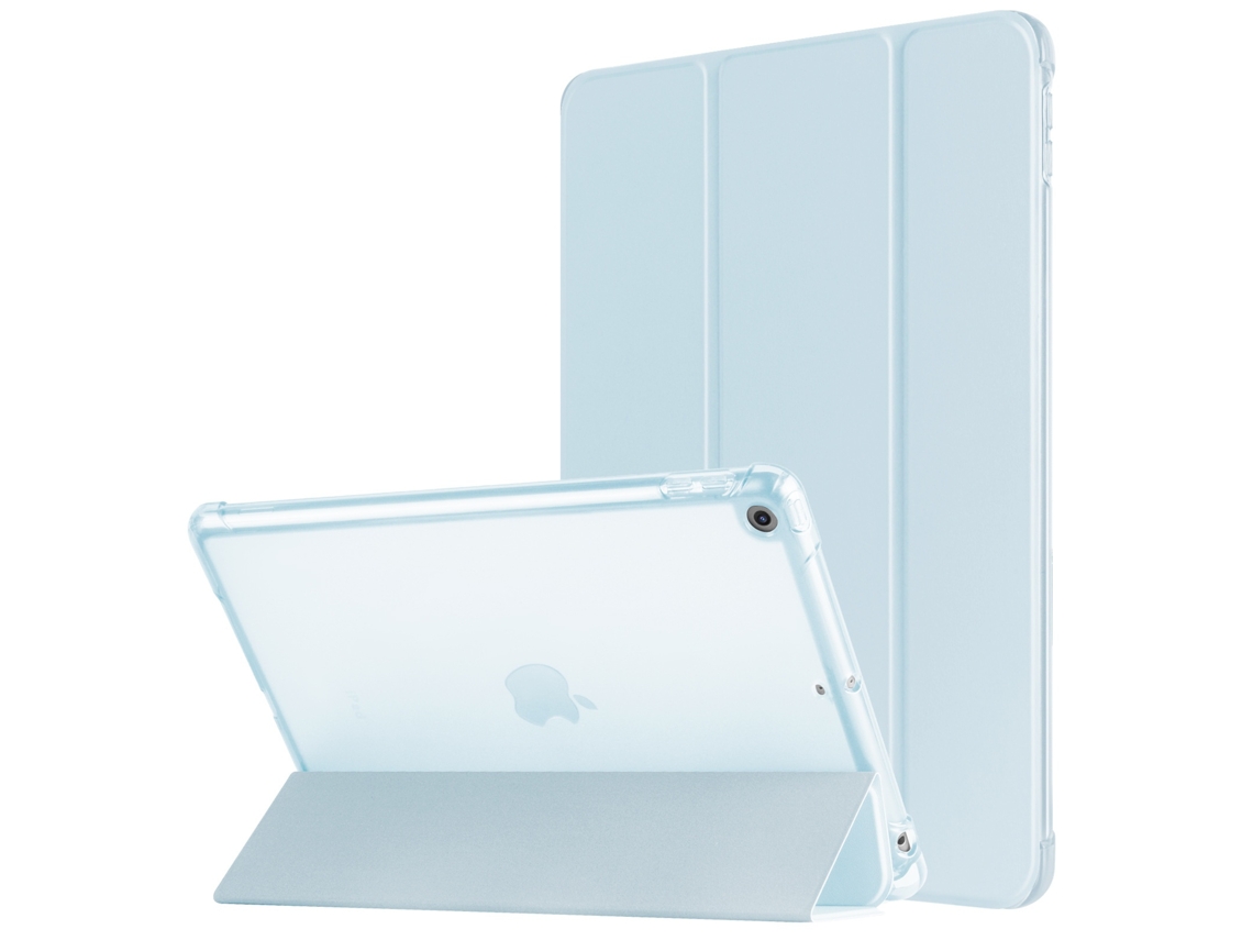 Elysve Capa Protetora Para Ipad Pro 11 Polegadas 2024 Tpu Com Slot Para Caneta Azul Claro