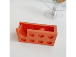 Dispensador de fita adesiva em formato de bloco para montar, fácil de cortar, ideal para escola, mesa de trabalho e sala de estar.