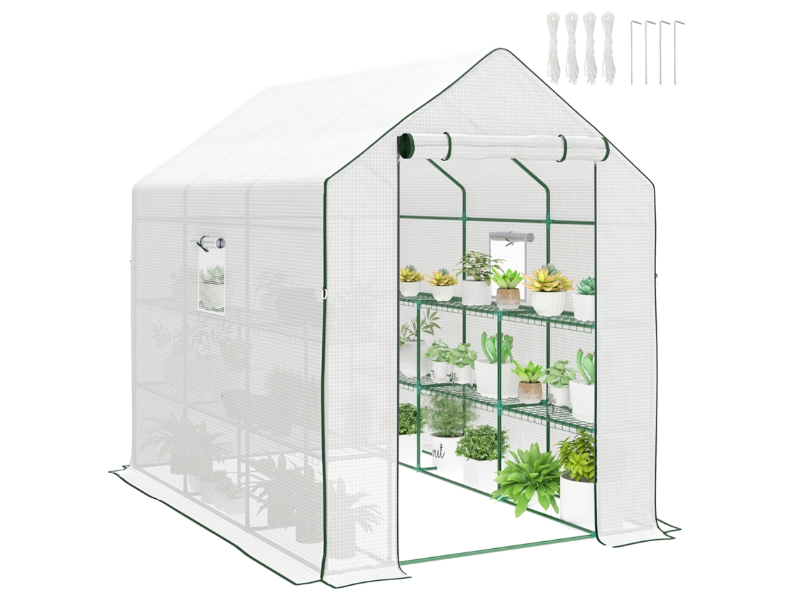 Estufa de Jardim resistente aos Raios Uv, 200x76x168cm BTFORUS