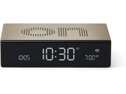 Relógio Despertador LEXON Flip Premium (Digital - Dourado)