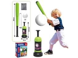 Conjunto De Beisebol Infantil Com Sistema De Lançamento Por Botão, Treinador Automático De Beisebol.