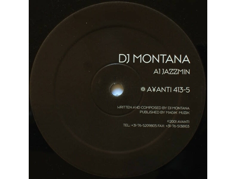 Vinil Jazzmin, Dj Montana Black Hole Avanti