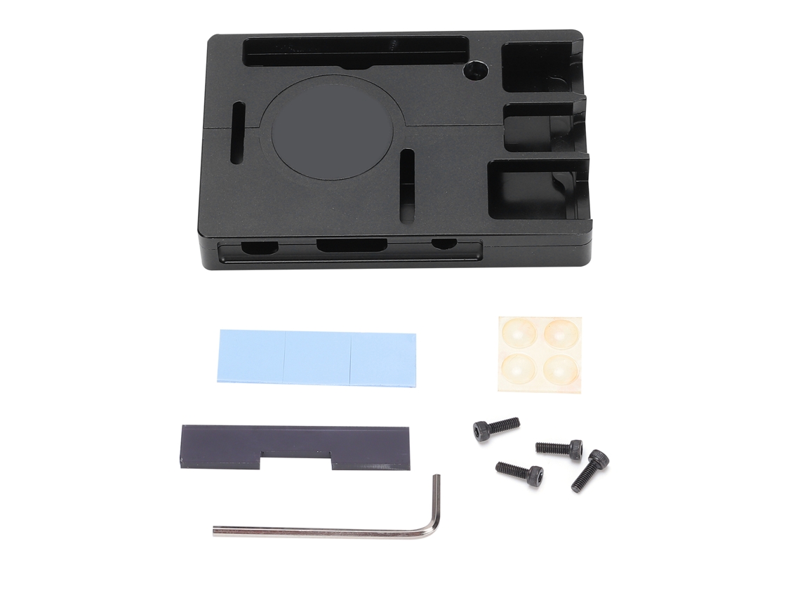 Aetheria carcaca de Dissipacao de Calor em Liga de Aluminio Ultra Fina para Raspberry Pi 3b+