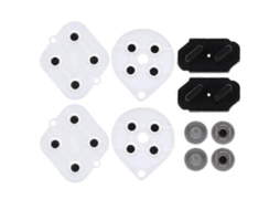 Kit De Botões E Teclas De Silicone Com Almofadas Condutoras De Borracha Para Controle De Videogame Snes. Peça De Reposição Para Reparo. Hengjian