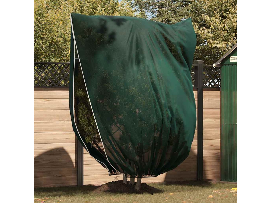 Vidaxl Capas De Fleece Para Proteção Contra Geada 3 Unid. Verde