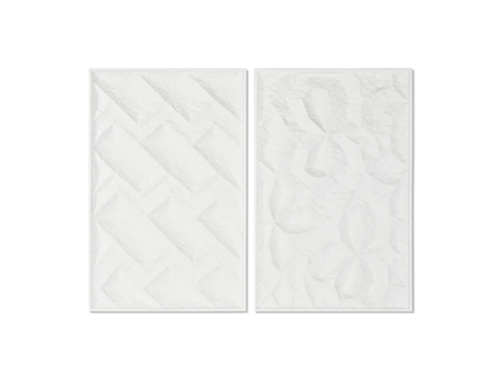 Pintura HOME ESPRIT Moderno com Relevo 58,5x4x92,5 cm 2 Unidades