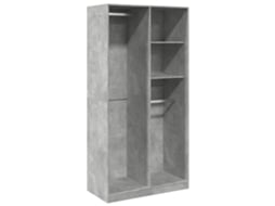 Roupeiro Derivados de Madeira Cinzento Cimento MAISON EXCLUSIVE (100x50x200 cm)