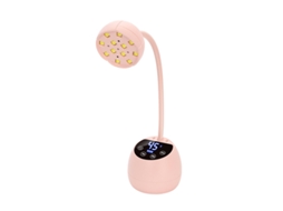 Mini Lâmpada Para Unhass Sem Fio De 36 W, Secador De Unhas Em Gel Portátil Usb Com Haste Flexível Automática, Rosa