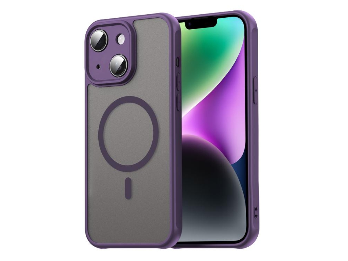 Capa Fan Dun Para Iphone 14 Plus - Tpu Híbrido Pc Fosco - Magsafe