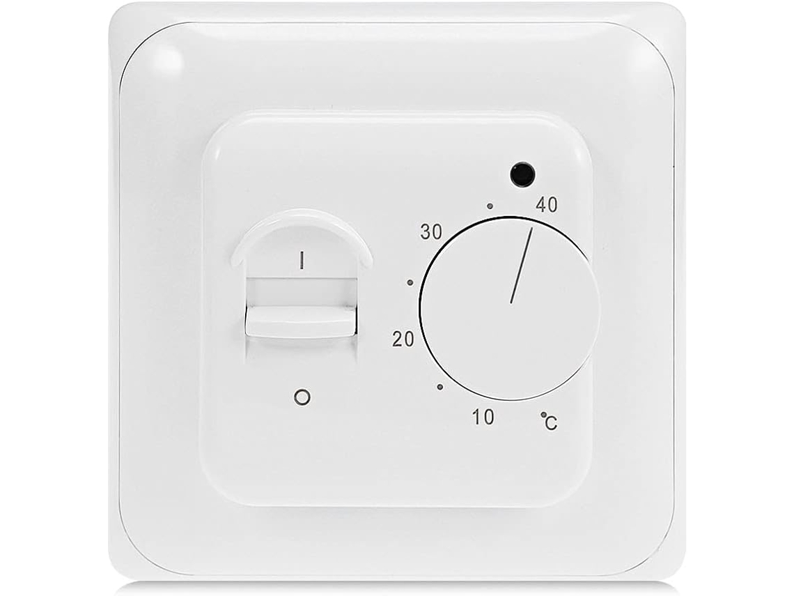 Termostato Manual Elétrico Para Aquecimento De Piso Radiante Com Sonda Ac 220v 16a, Controle Mecânico Do Termostato Para Aquecimento De Piso Radiante