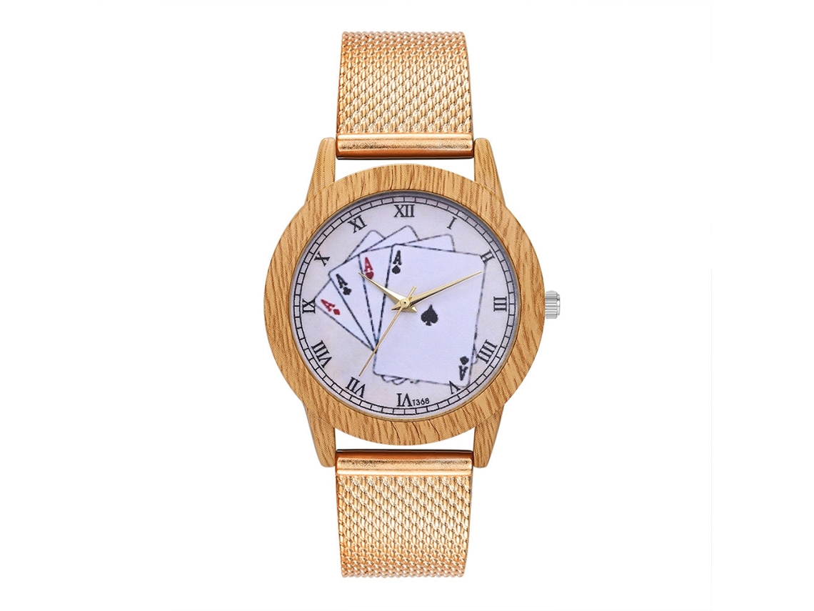 Relojes De Moda Unisex Para Hombre E Mulher Relógio De Quartzo Ouro Rosa