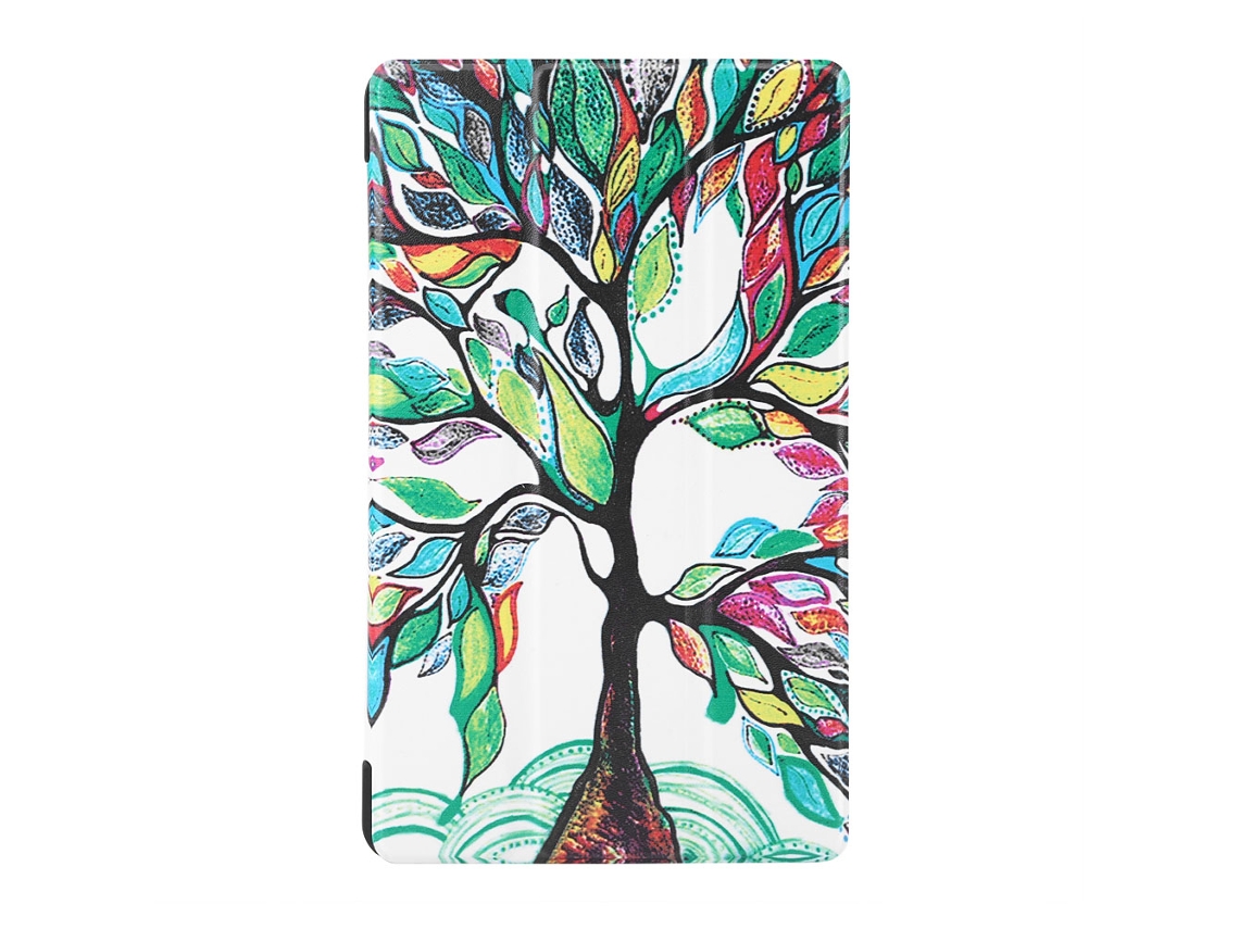 Capa Protetora (flip, À Prova De Choques) Para Huawei Mediapad T3 Happy Tree 8 (kob-l09/kob-l...) Capa De Couro Imitado