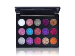 Paleta de Sombras com Glitter de 15 Cores