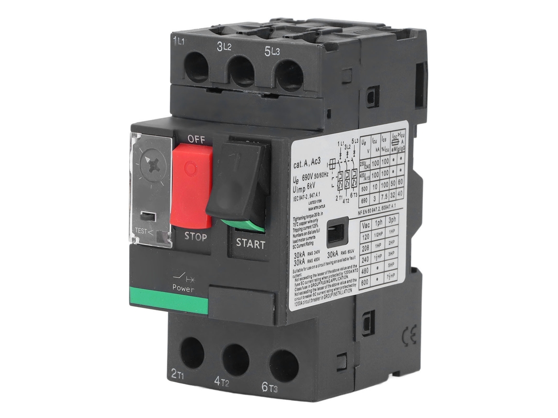 Disjuntor de circuito de motor Hkj Professional, eficiente e fácil de instalar, AC690V, para aplicações em motores.